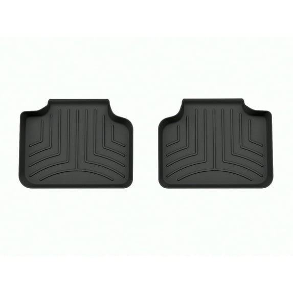 WeatherTech FloorLiner HP Custom Fit Floor Mats compatible with BMW X1 28i, X1 M35i, X2 28i, X2 M35i - 2nd Row (2-Piece Liner), Black