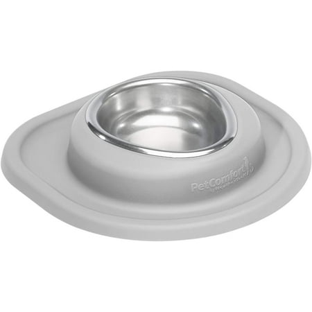 WeatherTech Single High Pet Feeding System - Raised Dog / Cat Bowl - 1.5" High Stand Light Grey (SH0801LGLG)