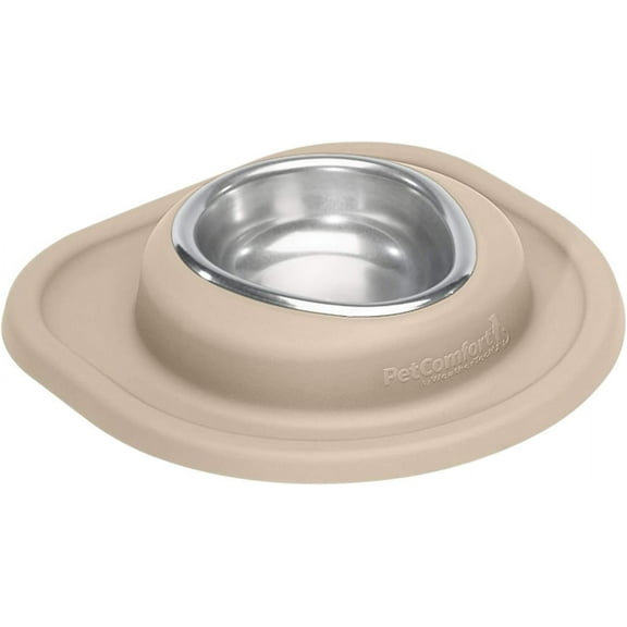 WeatherTech Single High Pet Feeding System - Raised Dog / Cat Bowl - 1.5" High Stand Tan (SH0801TNTN)