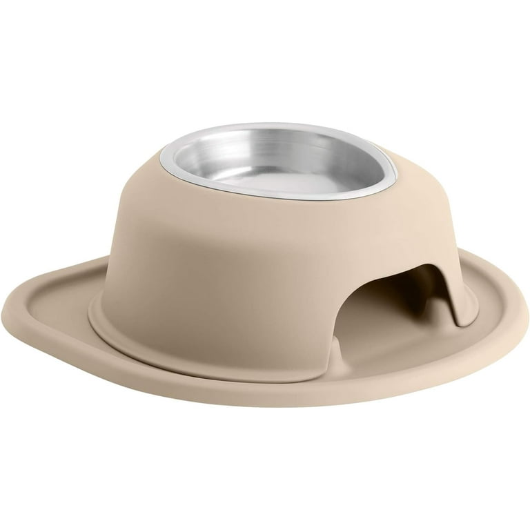 WeatherTech Single High Pet Feeding System - Raised Dog/Cat Bowl - 14 High  Stand Dark Grey (SH9614DGDG)