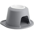 thumbnail image 1 of WeatherTech Single High Pet Feeding System w/Plastic Dog/Cat Bowls - 8" High Stand Dark Grey (PSH3208DGDG), 1 of 3