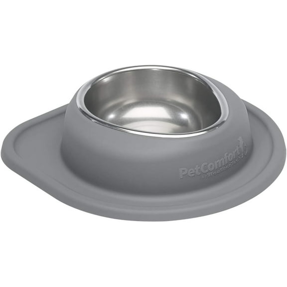 WeatherTech Single Low Pet Feeding System - Heavy-Duty Dog & Cat Food / Water Bowl - 32 oz (4 Cups) Dark Grey (SL3203DG)