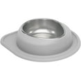 thumbnail image 1 of WeatherTech Single Low Pet Feeding System - Heavy-Duty Dog & Cat Food / Water Bowl - 64 oz (8 Cups) Light Grey (SL6403LG), 1 of 3