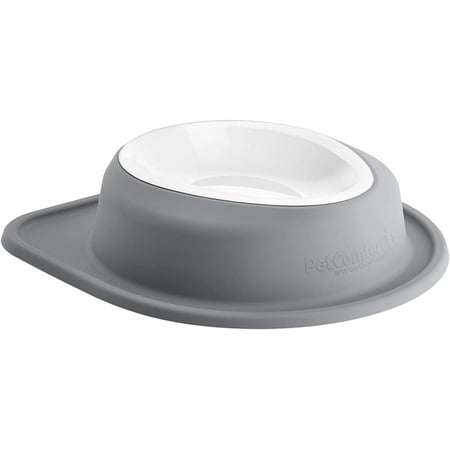 WeatherTech Single Low Pet Feeding System w/Plastic Dog/Cat Bowls - 96 oz (12 Cups) Dark Grey (PSL9603DG)