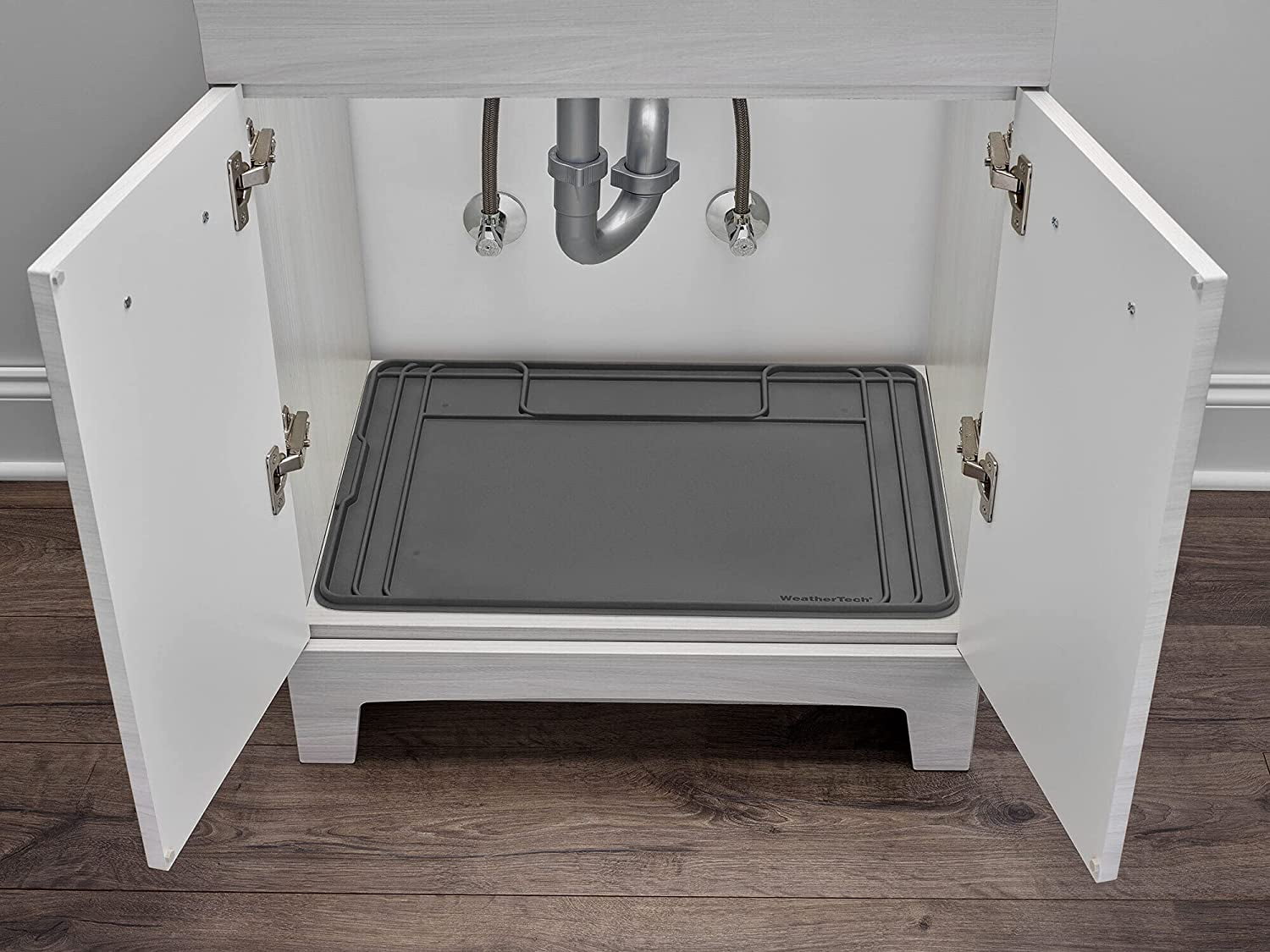 WeatherTech SinkMat Waterproof Under Kitchen Sink Cabinet Protection Mat  Black USM01BK or Tan USM01TN - Made in the USA