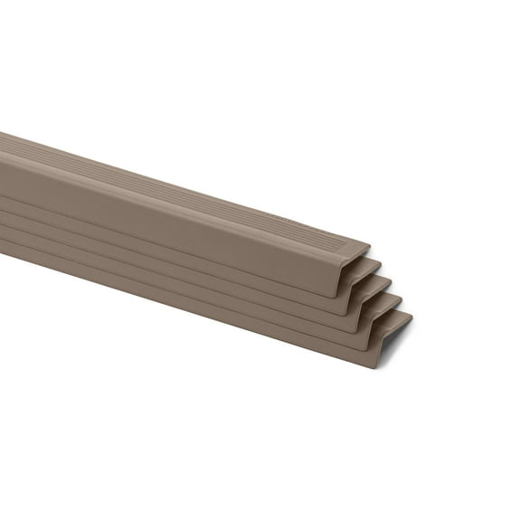 WeatherTech StairEdge - Non-Slip, Self-adhesive Staircase Step Edge Protector in Tan, 25.5" Inch - 5 pack