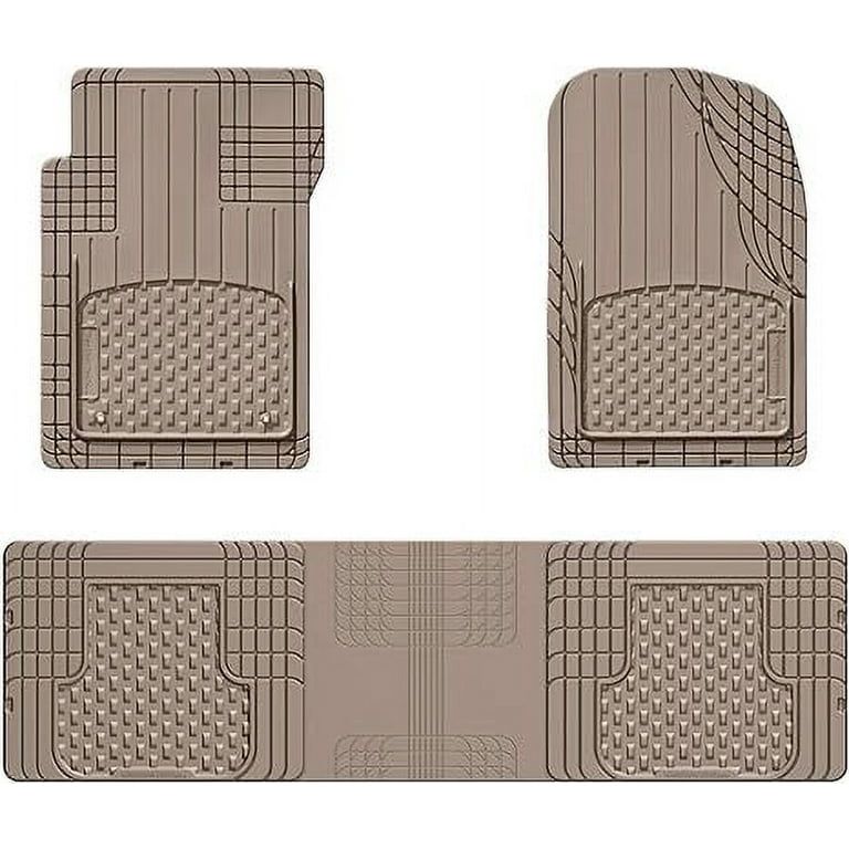 WeatherTech Trim to Fit Floor Mat Semi Universal Vehicle Mats 1st 2nd Row 3 Piece Set Tan