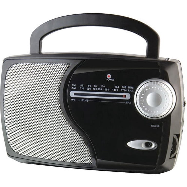 WeatherX Portable Weather Radios, Black, WR282B - Walmart.com