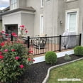 thumbnail image 1 of Weatherables Stanford Railing Brackets – Aluminum Indoor & Outdoor Straight Railing Brackets, Made with Durable & Low-Maintenance Black Textured Powder-Coat Finish, 1 of 7