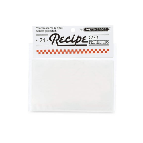 Weatherbee Clear Recipe Card Protectors