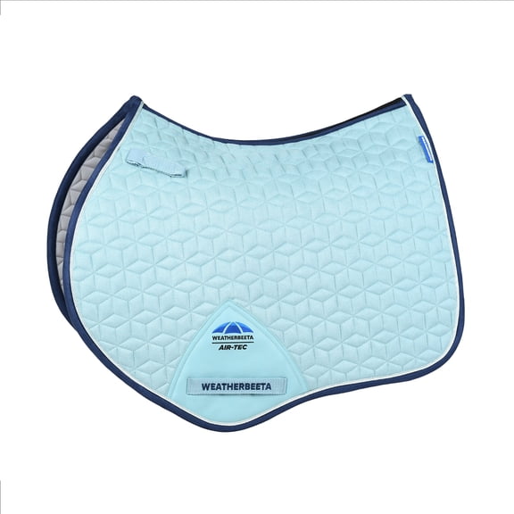 WeatherBeeta Suede Elite Air-Tec Jump Shaped Saddle Pad Large / Aqua
