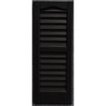 thumbnail image 1 of Weatherbest L0927BK-FH 9 x 27 in. Louvered Exterior Decorative Shutters, Black, 1 of 1