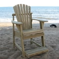 thumbnail image 1 of Adirondack Balcony Pub Chair with attached Footrest and designed seating height providing  better views over deck, porch, and condo reilings.  Pressure Treated Solid Wood - Made in the USA, 1 of 8