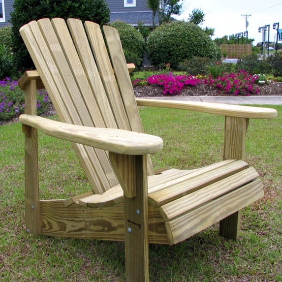 Classic Adirondack Chair by Weathercraft - Pressure Treated Solid Wood and All Made in the USA