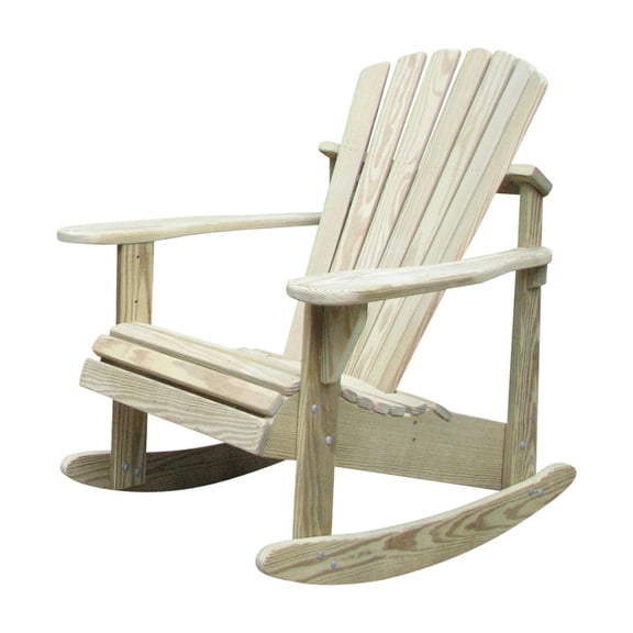 Weathercraft Traditional Adirondack Rocking Chair, Green (Set of 1)
