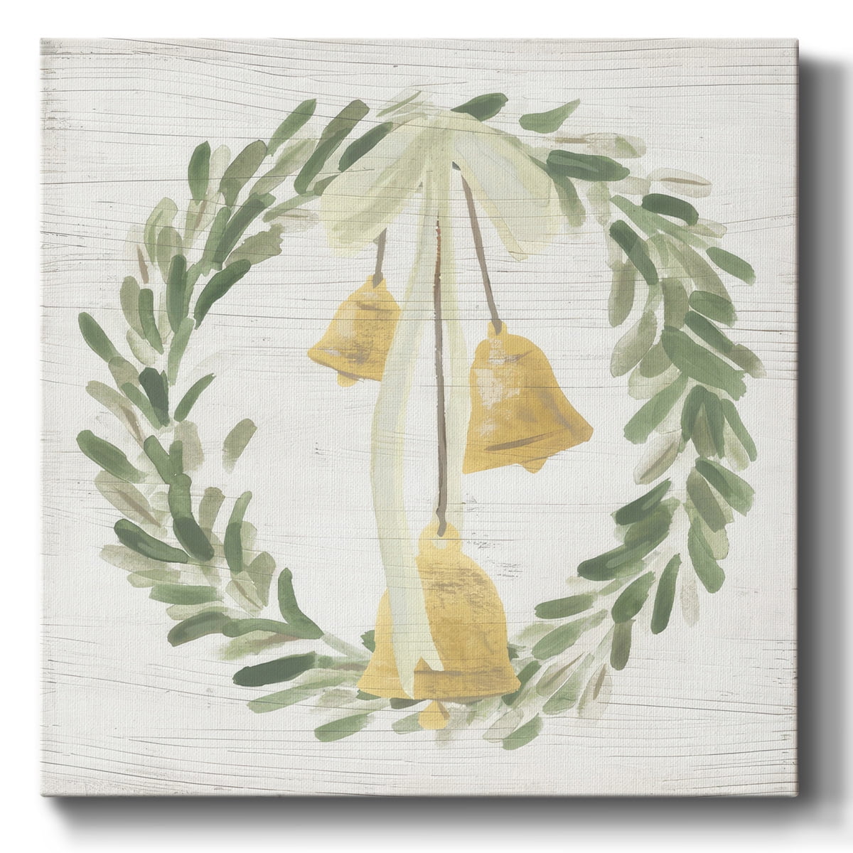 Weathered Aspen Wreath I- Gallery Wrapped Canvas