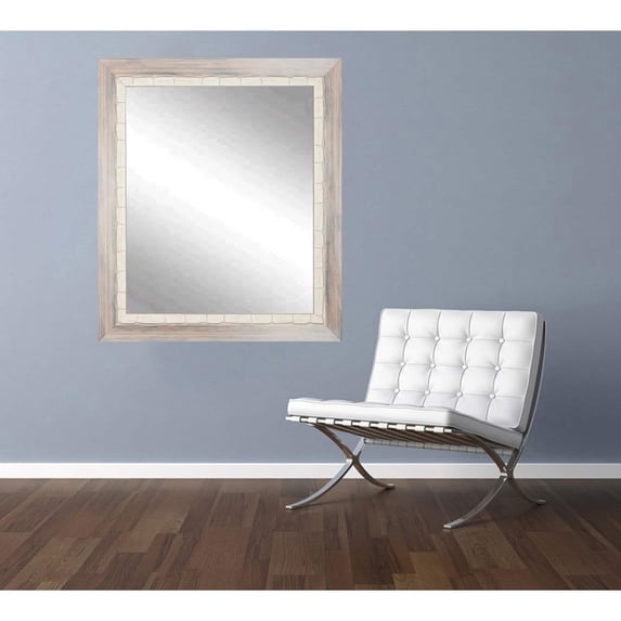 Weathered Beach Framed Vanity Wall Mirror 32''x 50''