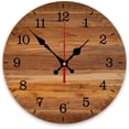thumbnail image 1 of Weathered Blue Wooden Shabby Wood Teal Turquoise Green Painted Vintage Wall Clock Decorative for Living Room Decor Kitchen Bathroom Bedroom Office Silent Outdoor Waterproof Patio Wooden Analog Clock, 1 of 6
