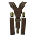 thumbnail image 1 of Weathered Coffee Faux Leather Suspenders, 1 of 11