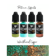 Weathered Copper Patina Effects Kit 4pcs, Antique Glaze, Jewelry Craft, Multi-surface
