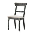 thumbnail image 1 of Weathered Gray Accent Chair Set for Dining / Blend of Comfort and Rustic, 1 of 4