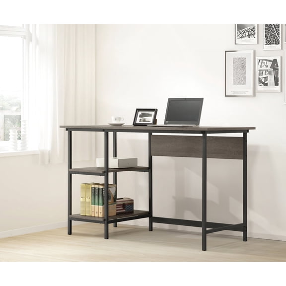 Weathered Gray Desk with Storage Function / Space - Saving for Classroom