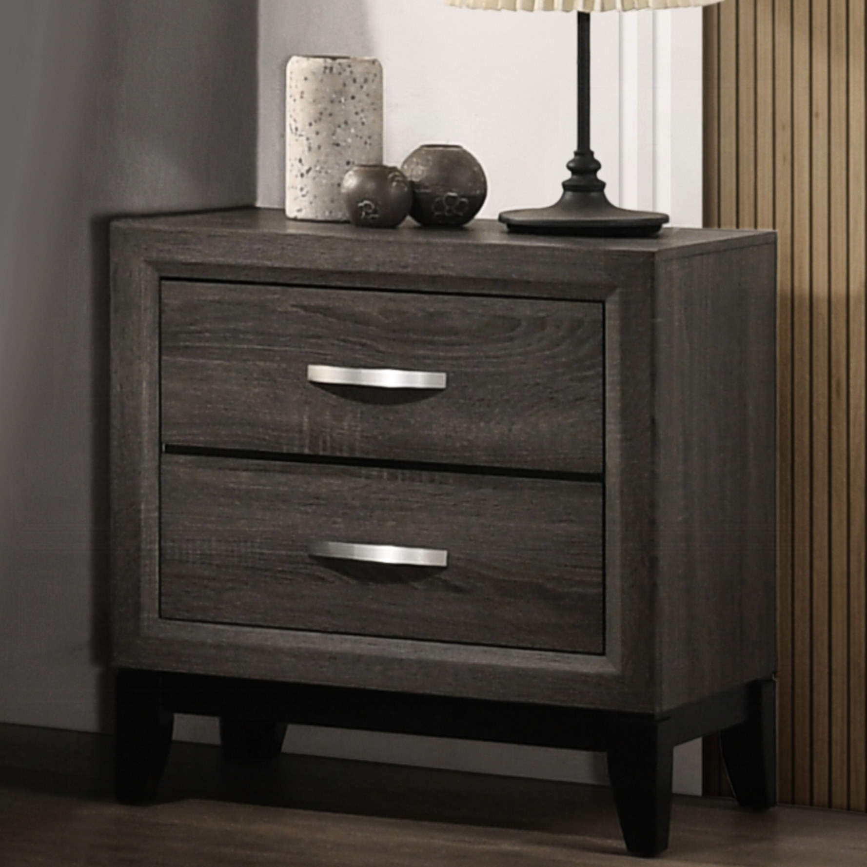 Weathered Grey - Smooth & Quiet Drawer Operation - Bedroom Use - Ample ...