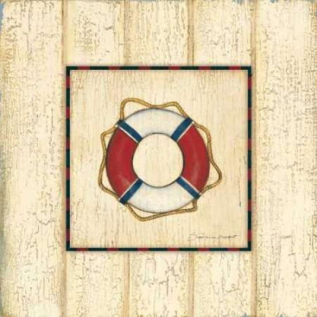 Weathered Life Preserver Canvas Art - Stephanie Marrott (24 x 24)