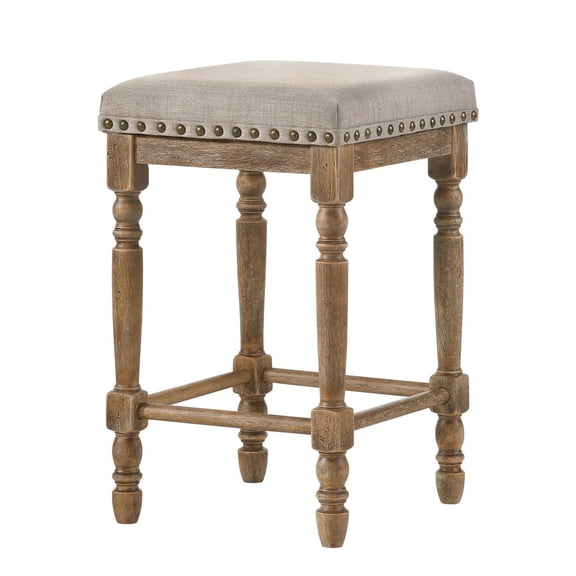 Weathered Oak Finish, Comfortable Foam - For Kitchen or Bar Seating, Elevates Style