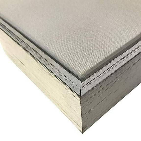 Weathered White Floater Frame for 1.5" deep Canvas, (Different Sizes) (16x20")