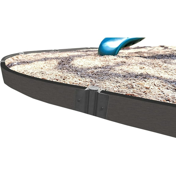 Weathered Wood Curved Playground Border 16’ – 2” Profile