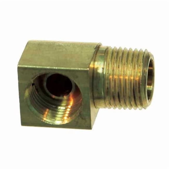 Weatherhead Elbow, Brass, Tube 1/2 in, MNPT 3/8 in 402X8