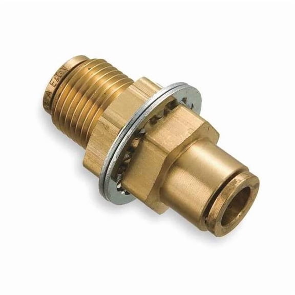 Weatherhead Bulkhead Union,1/4 In Tube Sz 1874X4X4