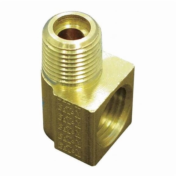 Weatherhead 1/4" x 5/16" Inverted Flare Brass 90 Degree Elbow 402X5X4
