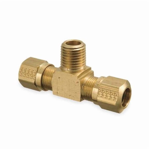 Weatherhead Male Branch Tee,1/4-18,3/8 In Tube Sz 1472X6