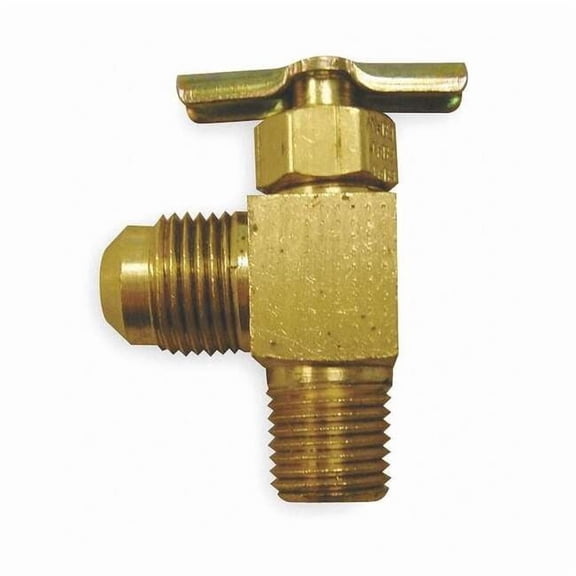 Weatherhead Needle Valve,Angled,Brass,1/4 x 5/16 In. 6703