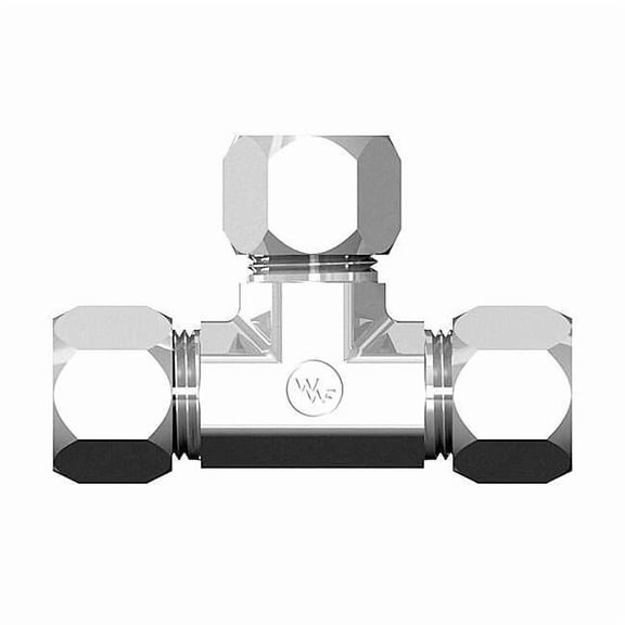 Weatherhead Tee,Steel,Comp3/8",Comp3/8",Comp3/8" 7705X06X06X06