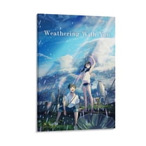 Weathering With You Anime Poster Movie Art Poster Canvas Painting Decor Wall Print Photo Gifts Home Modern Decorative Posters 12x18inch(30x45cm)
