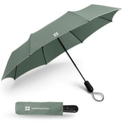 Weatherman Compact Travel Umbrella Auto Open 38 Inches Sage