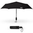 thumbnail image 1 of Weatherman Travel Umbrellas for Rain - Compact Umbrella Windproof - Small Mini Umbrella - Portable Pocket Umbrella Auto Open Folding Foldable Car Umbrella - Backpack, Purse Rain Umbrellas (Black), 1 of 6