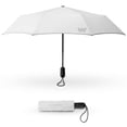 thumbnail image 1 of Weatherman Travel Umbrellas for Rain - Compact Umbrella Windproof - Small Mini Umbrella - Portable Pocket Umbrella Auto Open Folding Foldable Car Umbrella - Backpack, Purse Rain Umbrellas (White), 1 of 5