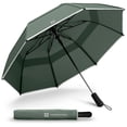 thumbnail image 1 of Weatherman Collapsible Travel Umbrella Auto Open Fiberglass (Sage), 1 of 10