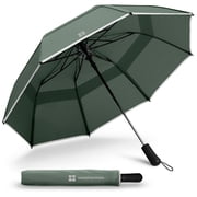 Collapsible Travel Umbrella Auto Open Fiberglass (Sage)