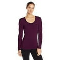 thumbnail image 1 of Weatherproof 32 Degree HEAT - Women's Base Layer Long Sleeve Shirt (Heather Burgundy, Medium), 1 of 2