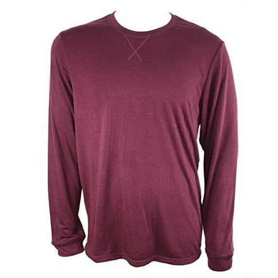 Weatherproof 32 Degree Heat Mens Crew Neck Sweater (Maroon, Medium)