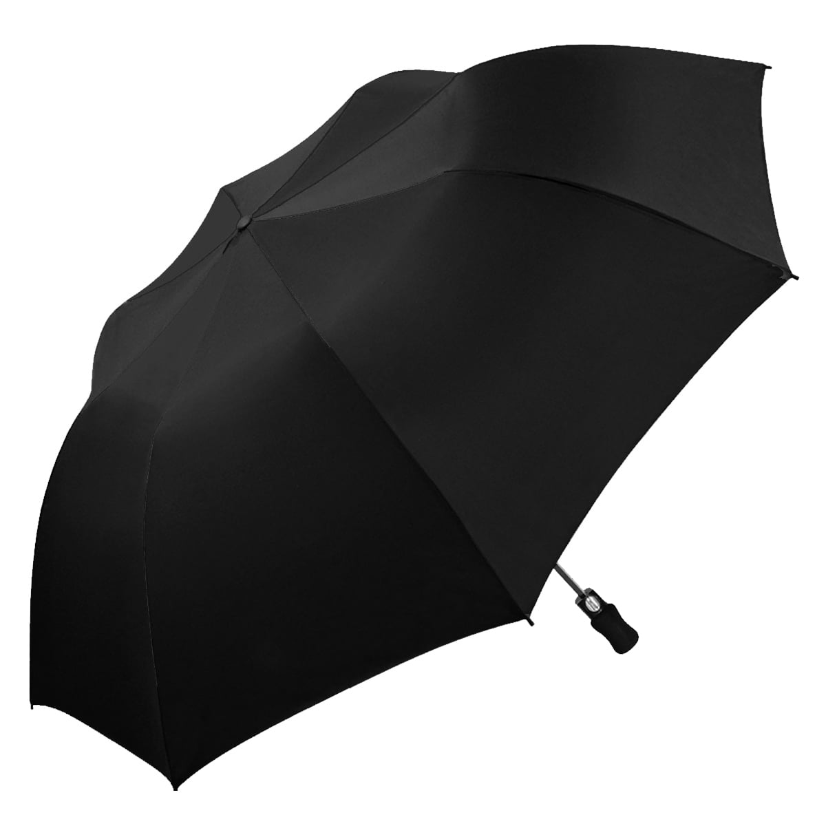 Weatherproof 56" Folding Golf Umbrella, Auto Open, Two Person, Windproof, Black Blue