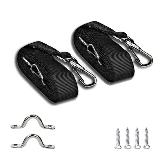 Weatherproof Adjustable Bimini Top Pad Eye Straps with Hook Hardware Part for Canopy Canoe Marine Boat Strong