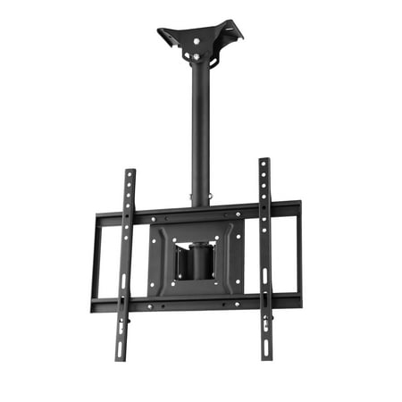 Apollo Enclosures - Adjustable Height TV Ceiling Mount For Apollo Enclosure or Most 32" - 65" TVs - Extends 48" - Black