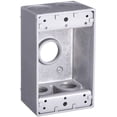 thumbnail image 1 of Bell Weatherproof Box Single Gang - 3/4 In Hub, Die Cast Aluminum, Gray, 1 of 1