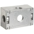 thumbnail image 1 of Weatherproof Boxes - One Gang 18 Cubic Inch Capacity - 5 Outlet Holes 0.7 5 In. Gray, 1 of 1